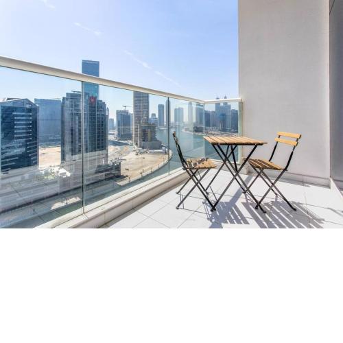 1BR with Canal view & BurjKhalifa view in Prive