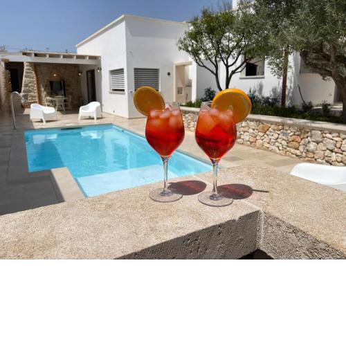 2 bedrooms villa with private pool furnished terrace and wifi at Gagliano del Capo 7 km away from the beach