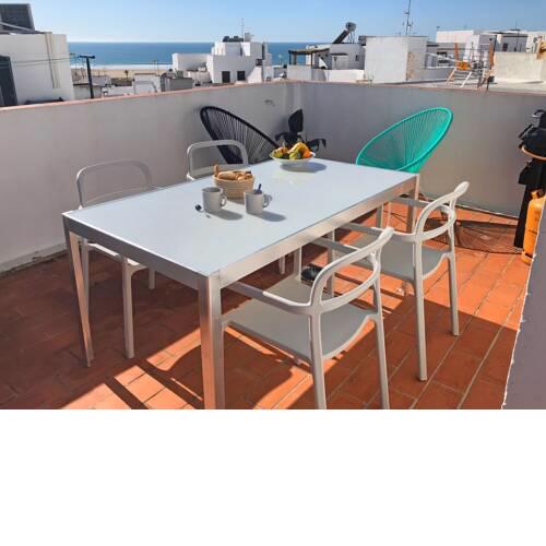 2 storey apartment with roof terrace and sea view