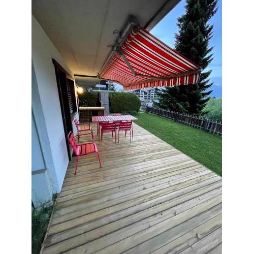 2,5 pièces à Haute-Nendaz grande terrasse tennis piscine