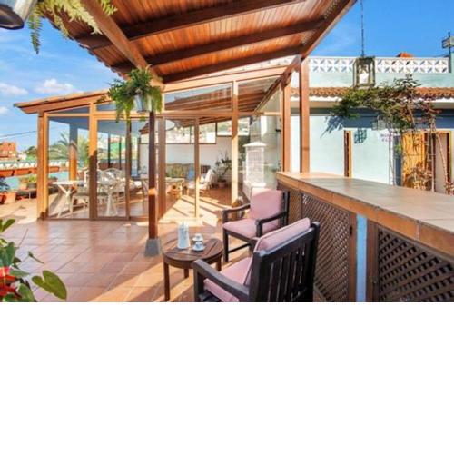 3 bedrooms villa with sea view enclosed garden and wifi at Los Realejos 3 km away from the beach