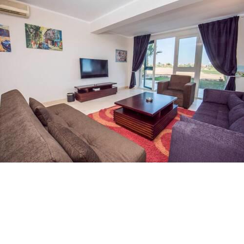 3BR Ground Apartment Overlooking Gouna Golf Course