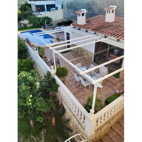 4 bedrooms villa with sea view private pool and furnished terrace at Callosa de Ensarria 9 km away from the beach