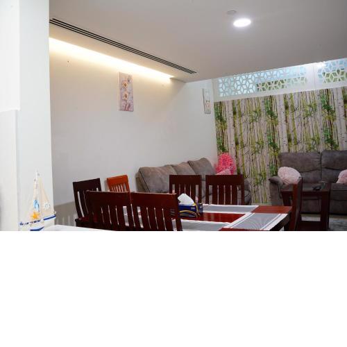 401 Luxurious furnished two bedroom apartment with maid room available for short term stay