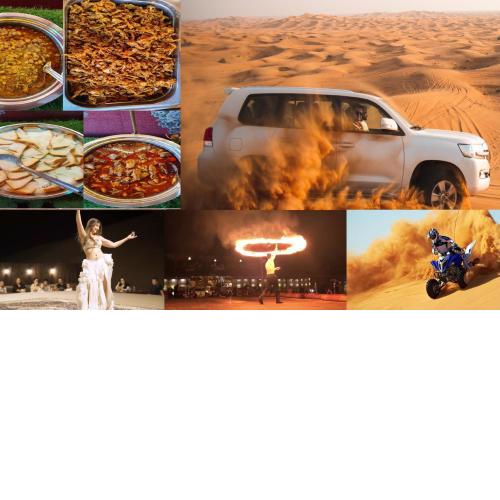 7 Hours Night Desert Safari Tour 4x4 Dune Bash Camel Ride Buffet Dinner, & Optional Night Camp Stay, P&D