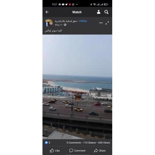 شقة للايجار بسيدي جابر داخل سيتي سكوير