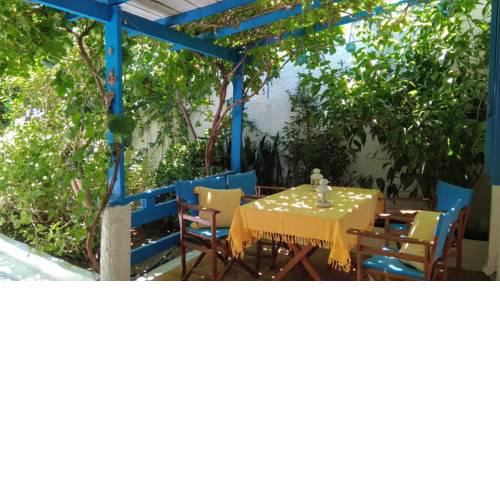 A Cretan house in the garden.