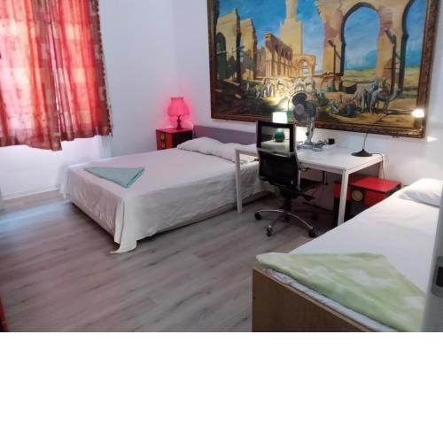 A room in a beautiful apartment in the city center