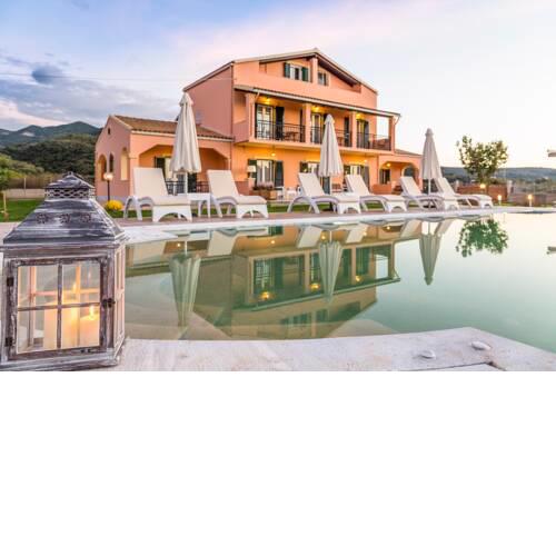 Acharavi Villa Sleeps 12 with Pool and Air Con