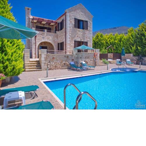 Almyrida Villa Sleeps 6 with Pool Air Con and WiFi