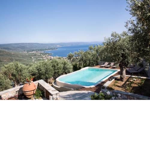 Ano Gatzea Villa Sleeps 8 with Pool Air Con and WiFi