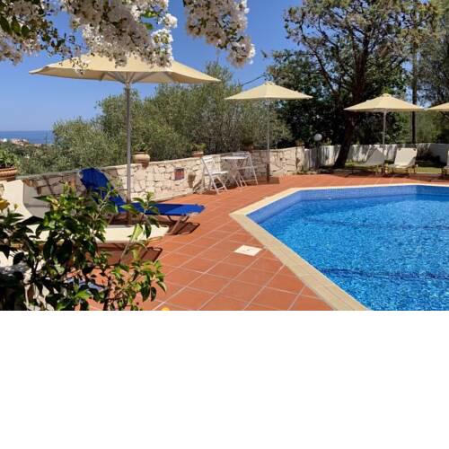 Ano Stalos Villa Sleeps 7 with Pool and Air Con