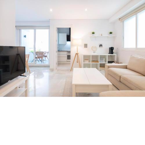 Apartamento en el centro y primera línea de playa