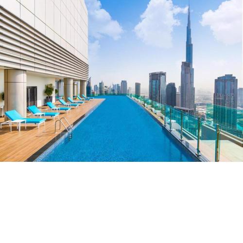 Apartment 2BR in Paramount Midtown Business Bay with Burj Khalifa