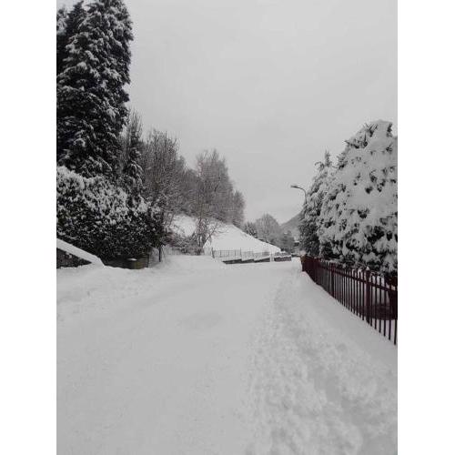 apartment immersed in the snow near ski resorts