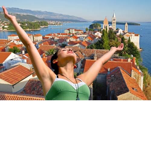Apartment in Palit with sea view, balcony, air conditioning, Wi-Fi (4151-4)