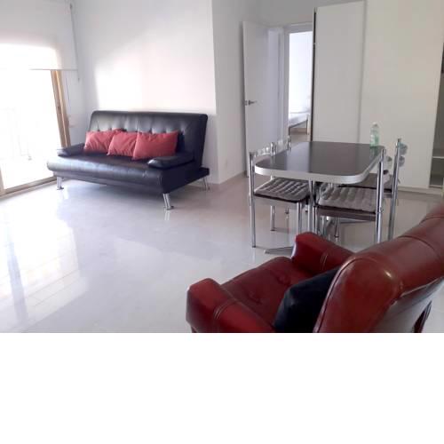 Apartment with 2 bedrooms in Cambrils with wonderful sea view enclosed garden and WiFi 30 m from the beach