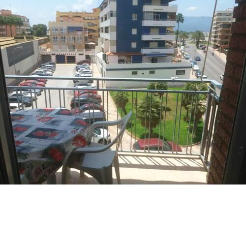 Apartment with 2 bedrooms in Cullera with furnished balcony 500 m from the beach