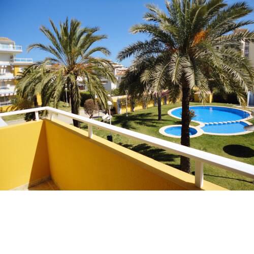 Apartment with 2 bedrooms in Denia with shared pool and enclosed garden 500 m from the beach