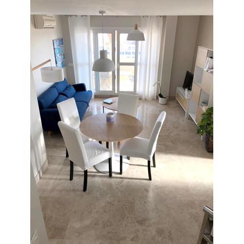 Apartment with 2 bedrooms in El Ejido with wonderful sea view shared pool furnished terrace 500 m from the beach