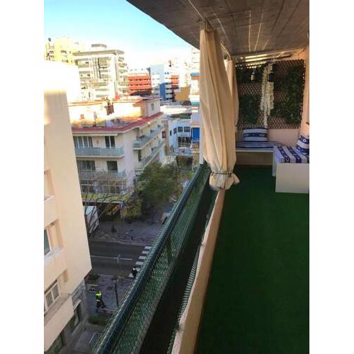 Apartment with 2 bedrooms in Fuengirola with wonderful city view and furnished terrace 200 m from the beach