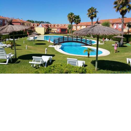 Apartment with 2 bedrooms in Islantilla with wonderful mountain view shared pool and terrace 700 m from the beach