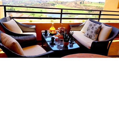 Apartment with 2 bedrooms in La Cala de Mijas with wonderful sea view shared pool furnished terrace 8 km from the beach