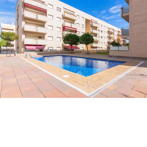 Apartment with 2 bedrooms in Lloret de Mar with wonderful city view shared pool furnished terrace 500 m from the beach