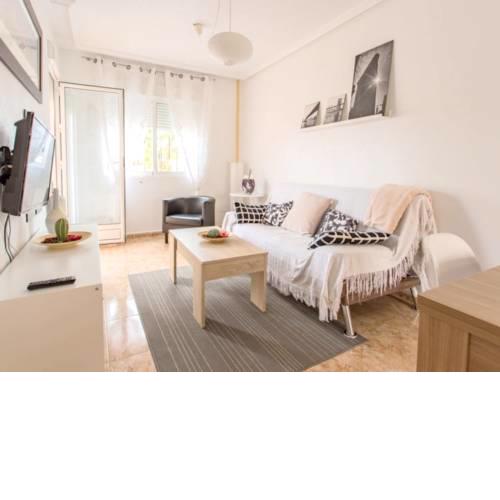 Apartment with 2 bedrooms in Los Alcazares with wonderful city view shared pool enclosed garden 2 km from the beach