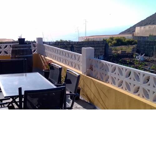 Apartment with 2 bedrooms in Los Llanos with wonderful sea view and furnished terrace 5 km from the beach