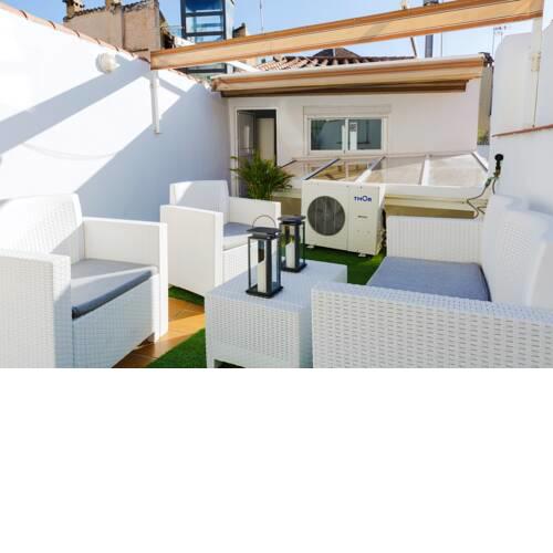 Apartment with 2 bedrooms in Malaga with wonderful mountain view furnished terrace and WiFi