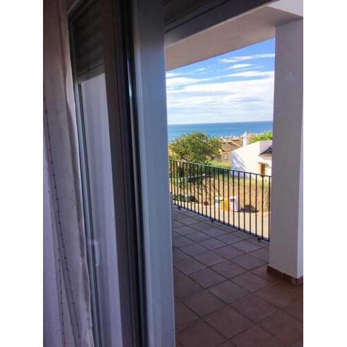 Apartment with 2 bedrooms in Manilva with wonderful sea view shared pool furnished terrace 250 m from the beach