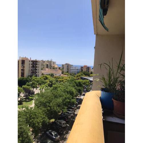 Apartment with 2 bedrooms in Marbella with wonderful sea view terrace and WiFi 500 m from the beach