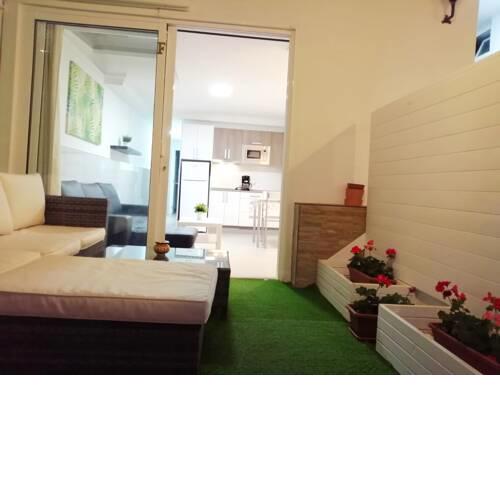 Apartment with 2 bedrooms in Maspalomas with furnished terrace and WiFi 100 m from the beach