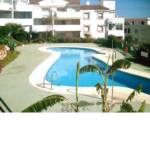 Apartment with 2 bedrooms in Mijas with shared pool enclosed garden and WiFi 2 km from the beach