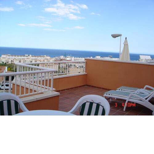 Apartment with 2 bedrooms in Mojacar with wonderful sea view private pool enclosed garden 200 m from the beach