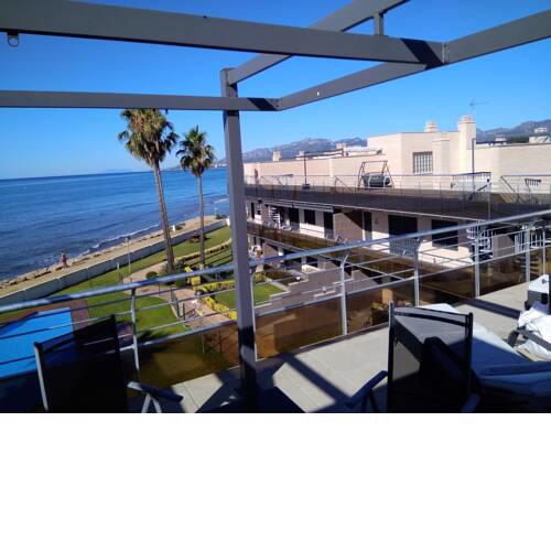 Apartment with 2 bedrooms in Montroig Bahia with wonderful sea view shared pool enclosed garden 800 m from the beach