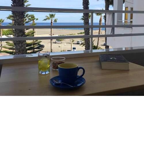 Apartment with 2 bedrooms in Motril with wonderful sea view furnished terrace and WiFi 60 m from the beach