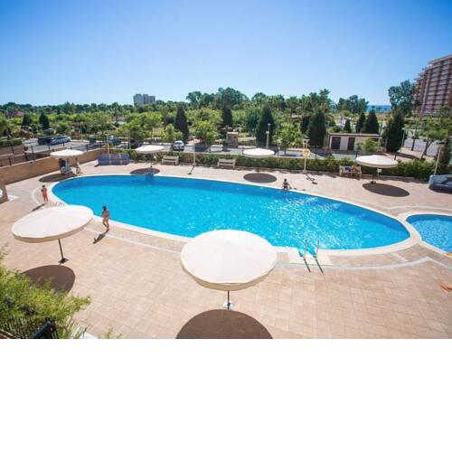 Apartment with 2 bedrooms in Orpesa with wonderful sea view shared pool and enclosed garden 200 m from the beach