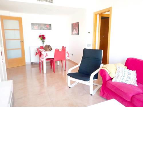 Apartment with 2 bedrooms in Pineda de Mar with wonderful sea view balcony and WiFi 1 km from the beach