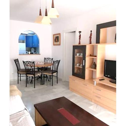 Apartment with 2 bedrooms in Roquetas de Mar with shared pool and furnished terrace 300 m from the beach