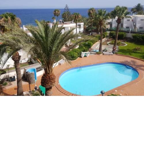 Apartment with 2 bedrooms in San Bartolome de Tirajana with wonderful sea view shared pool and WiFi 150 m from the beach