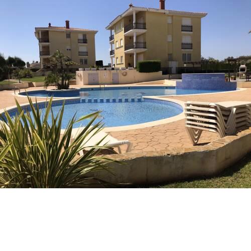 Apartment with 2 bedrooms in San Jorge with wonderful lake view shared pool enclosed garden 15 km from the beach