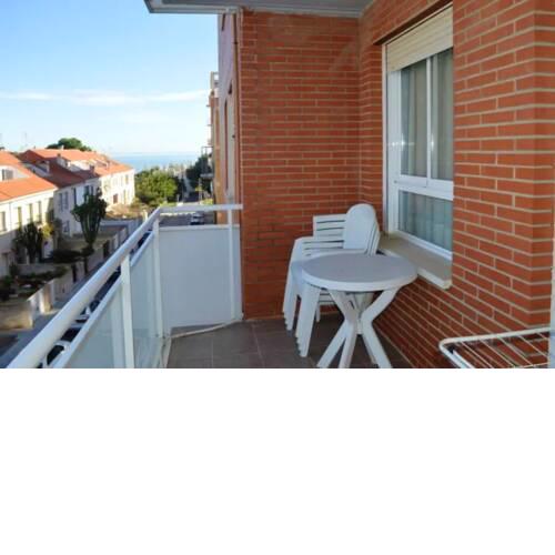 Apartment with 2 bedrooms in Sant Carles de la Rapita with wonderful sea view shared pool balcony 700 m from the beach