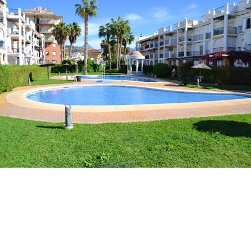 Apartment with 2 bedrooms in Torrox with shared pool enclosed garden and WiFi 50 m from the beach