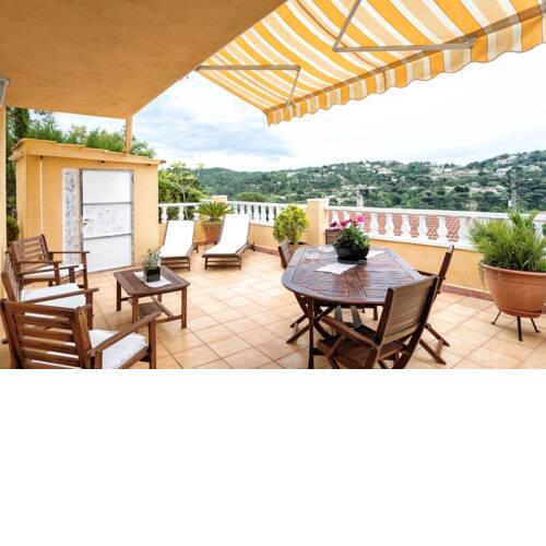 Apartment with 2 bedrooms in Vidreres with wonderful mountain view furnished terrace and WiFi 8 km from the beach