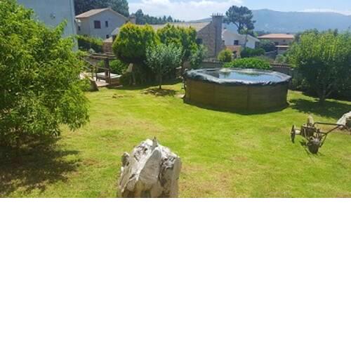 Apartment with 3 bedrooms in A Guarda with wonderful sea view and enclosed garden 800 m from the beach