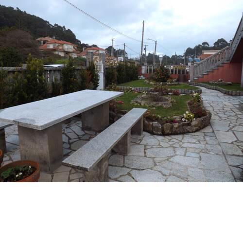 Apartment with 3 bedrooms in A Guarda with wonderful sea view furnished terrace and WiFi 200 m from the beach