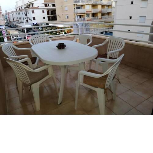Apartment with 3 bedrooms in Alcossebre with wonderful city view and furnished terrace 50 m from the beach
