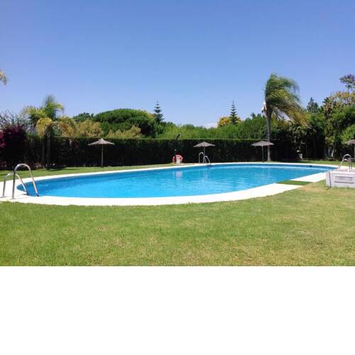 Apartment with 3 bedrooms in El Rompido with wonderful sea view shared pool furnished garden 2 km from the beach